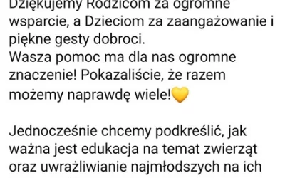 Akcja charytatywna dla zwierząt