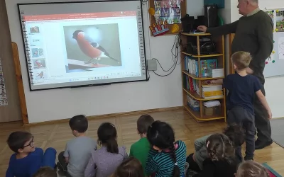 Spotkanie z panem leśniczym w grupie "Skrzaty"