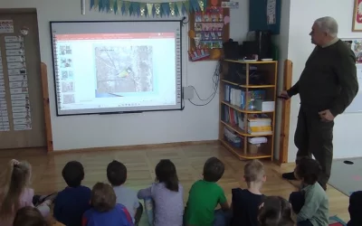 Spotkanie z panem leśniczym w grupie "Skrzaty"