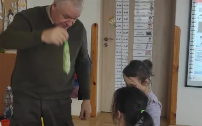 Spotkanie z panem leśniczym w grupie "Skrzaty"